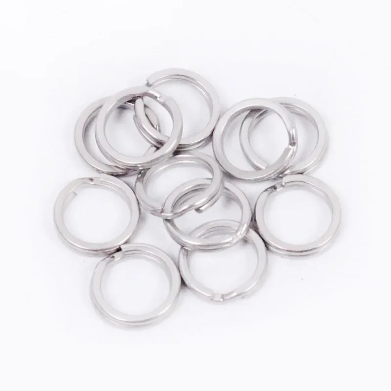 Fish Hook Connector 200 pieces stainless steel double circle swivel fish hook connector