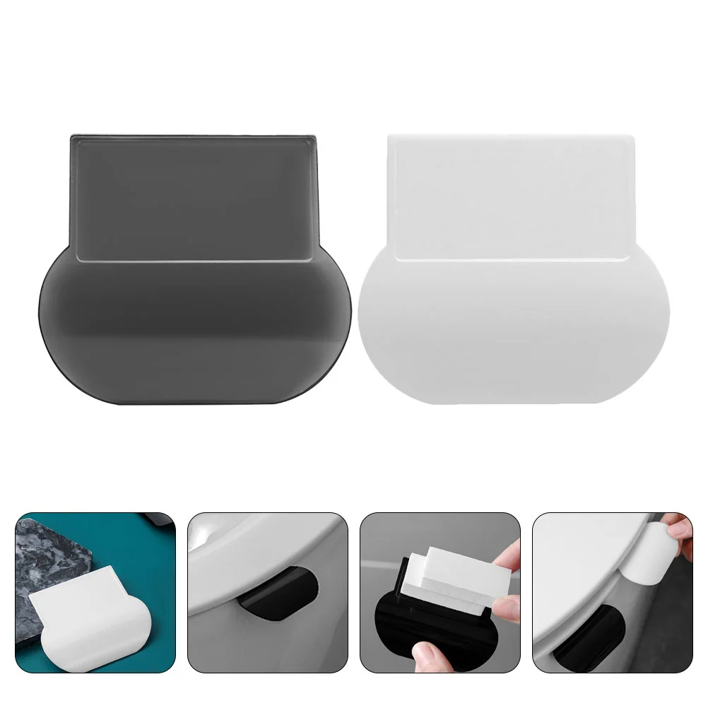 Toilet Lid Lifter Cover Silicone Handle Lever Tabs Seat Bathroom Fixture Pc Material Durability Easy Cleaning Long Term 6 Pcs