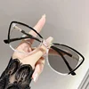 Men Women Luxury Photochromic Cat Eye Sunglasses Ultra Light Color Changing Myopia Eyewear Fashion Near Sight Goggle 0 ~ -4.0 4