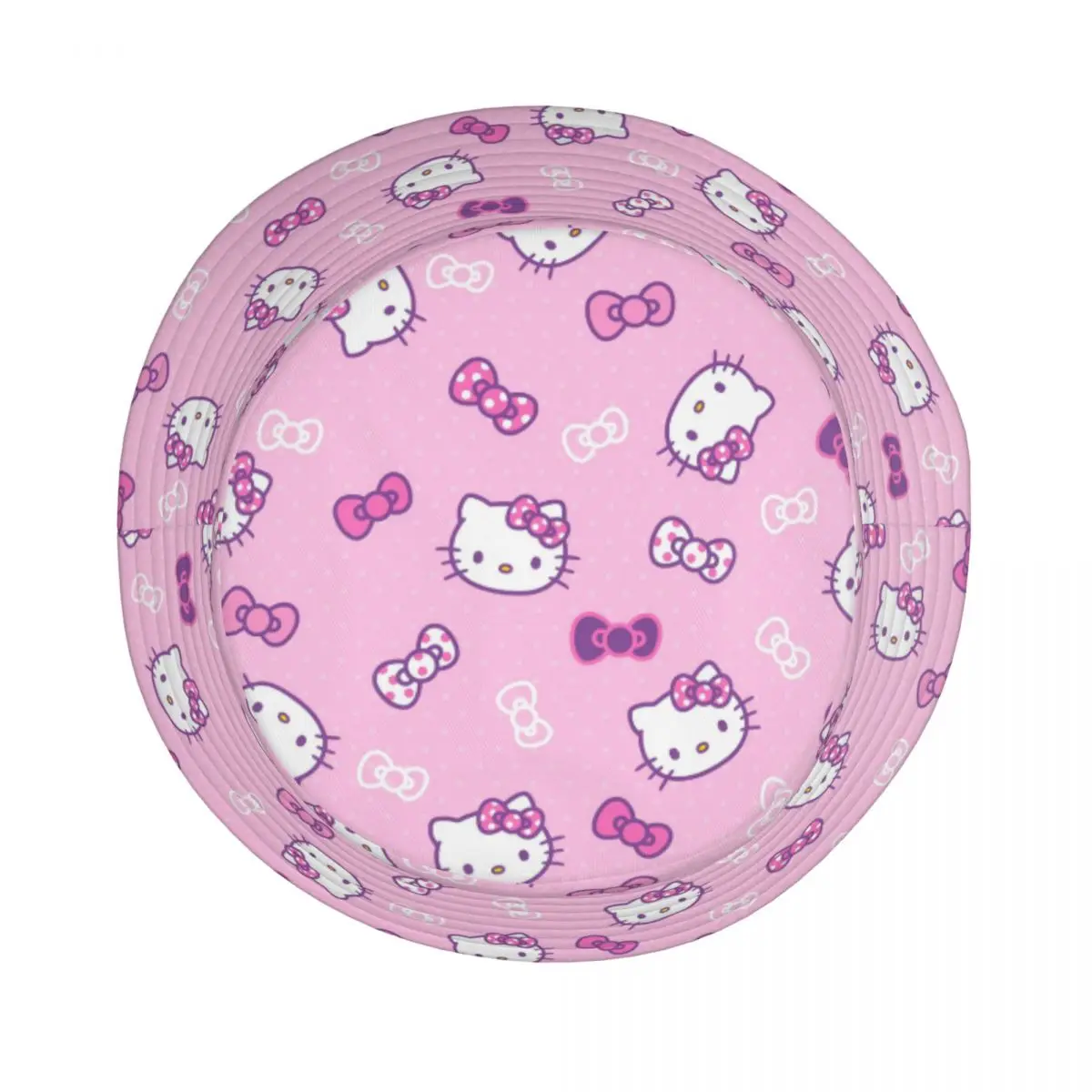 Sanrio Hello Kitty Bucket Hat for Teen Summer Travel Kitty White Bob Hat for Camping Caps 4