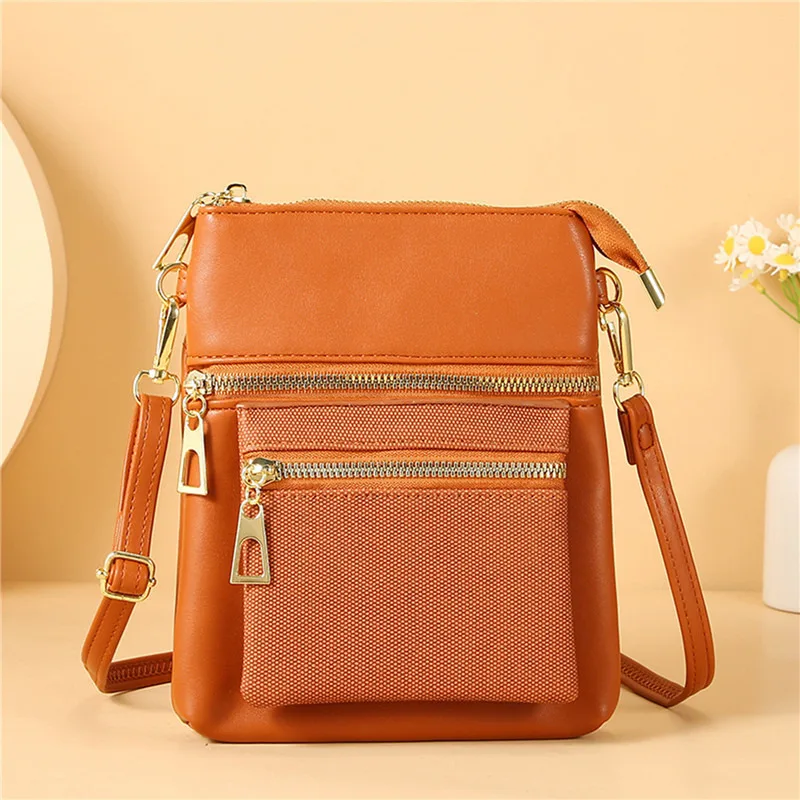 

New Cross Body Cell Phone Purses Vintage Bag Women Small Shoulder Bag Genuine Leather Softness Mini Bag for Woman Messenger Bags