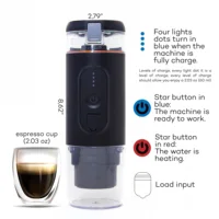 Portable Espresso Maker - 20 Bar Pressure, Fast Heating - USB Type-C Rechargeable - Compatible with Ground coffee and NS Pods 2