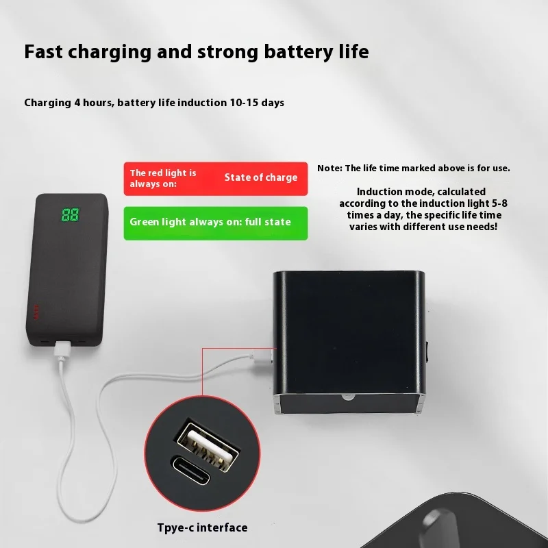 LED Wall Lamp Modern Outdoor Indoor USB Charge Sensing Up Down Wall Mount Lights Living Room Hallway Bedroom Art GallerDecor