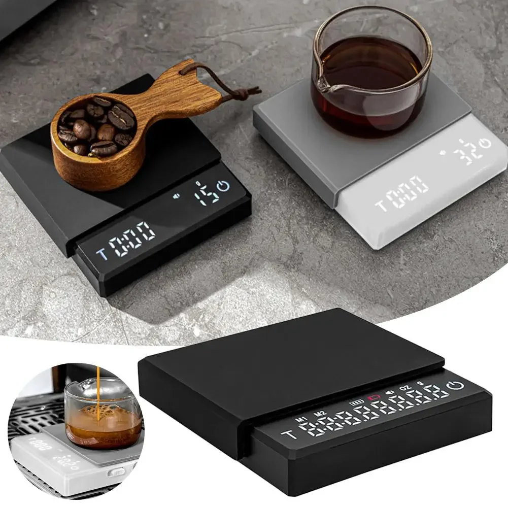 Watchget Coffee Digital Scale With Timer For Espresso And Pour Over Coffee  Suitable For Both Home And Commercial Use Rechargeabl - Kitchen Scales -  AliExpress