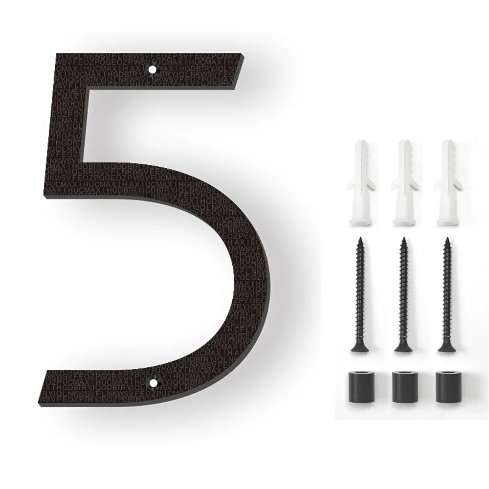 20cm/8inch Floating House Number Black Relief Numbers Address Sign #0-9 Letters Big Modern Door Plates Home Outdoor Numeros house number signs,house numbers,number plate,door signs