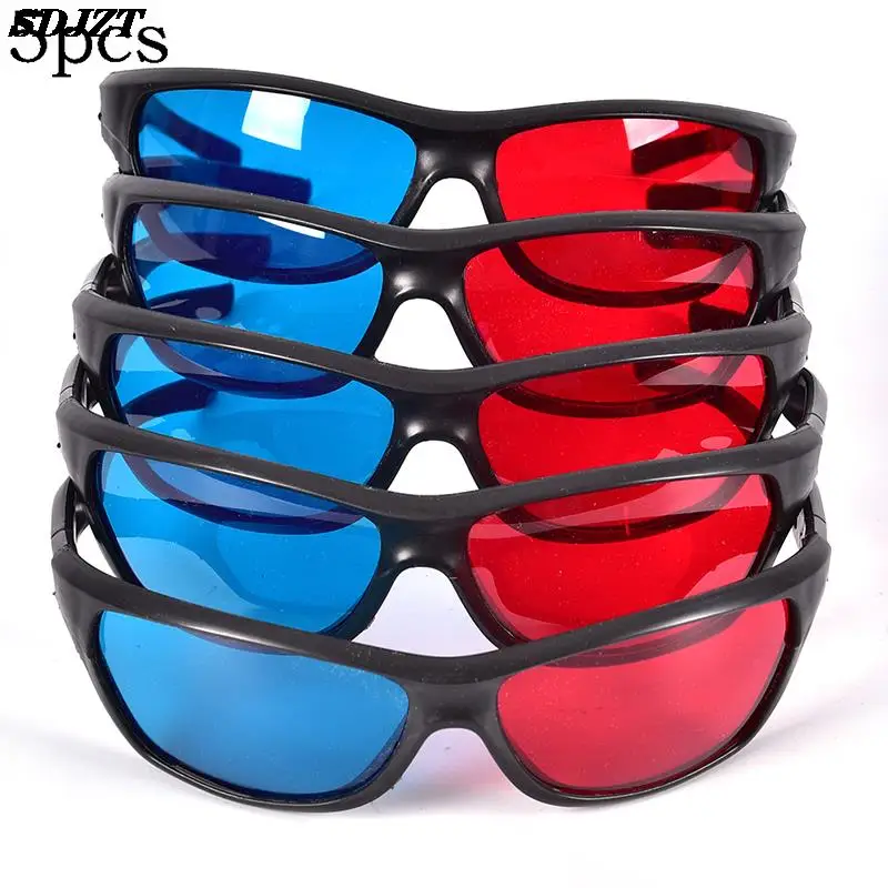 Nouveau rouge bleu 3D lunettes noir cadre pour dimensionnel anaglyphe TV  film DVD jeu vidéo lunettes 3d lunettes pour projecteur Dlp JSX (1), ✓  Meilleur prix au Maroc et ailleurs