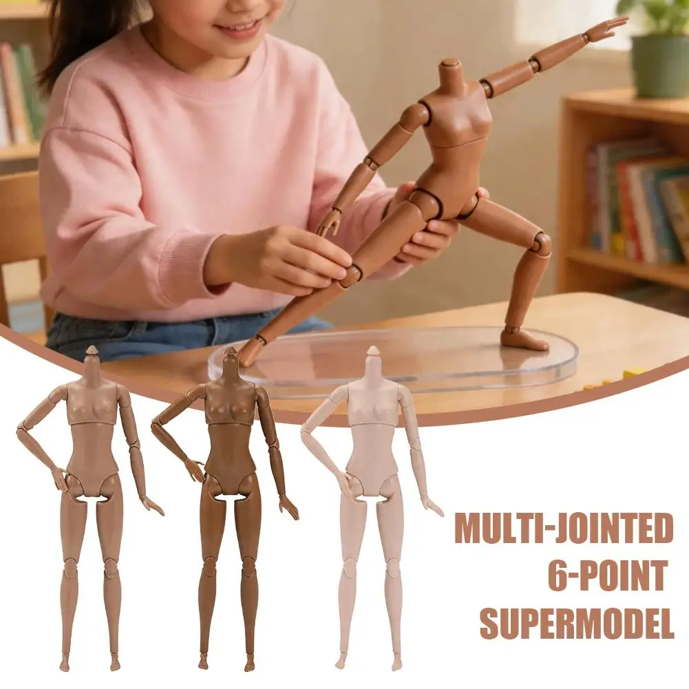 30cm 1/6 스케일 슈퍼모델 인형 바디, 다관절 가동형 액션 피규어, FR/IT..