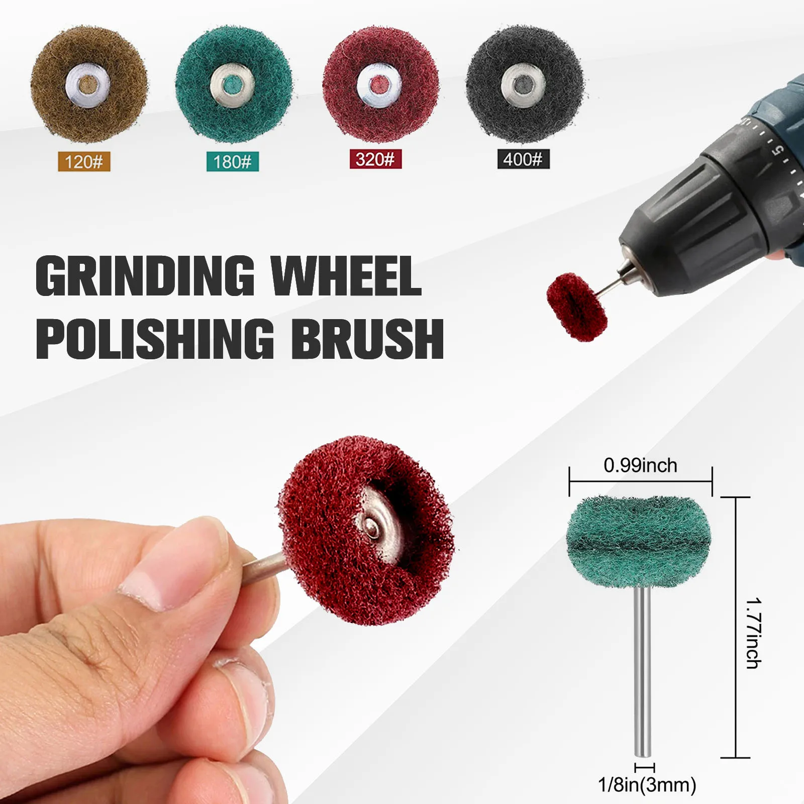 1 Inch (25mm) Mix Grit Abrasive Buffing Polishing Wheels Bur - View #7