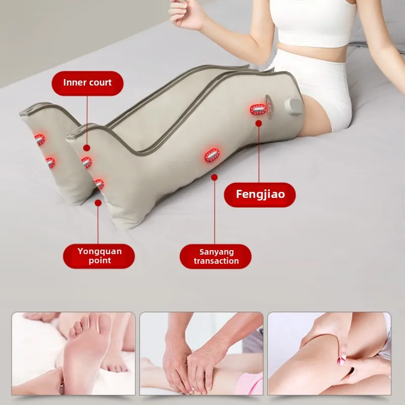 Therapeutic Leg Massager with Heating Function Calf Muscle Relaxation Device for Circulation Improvement Physiotherapy Equipment