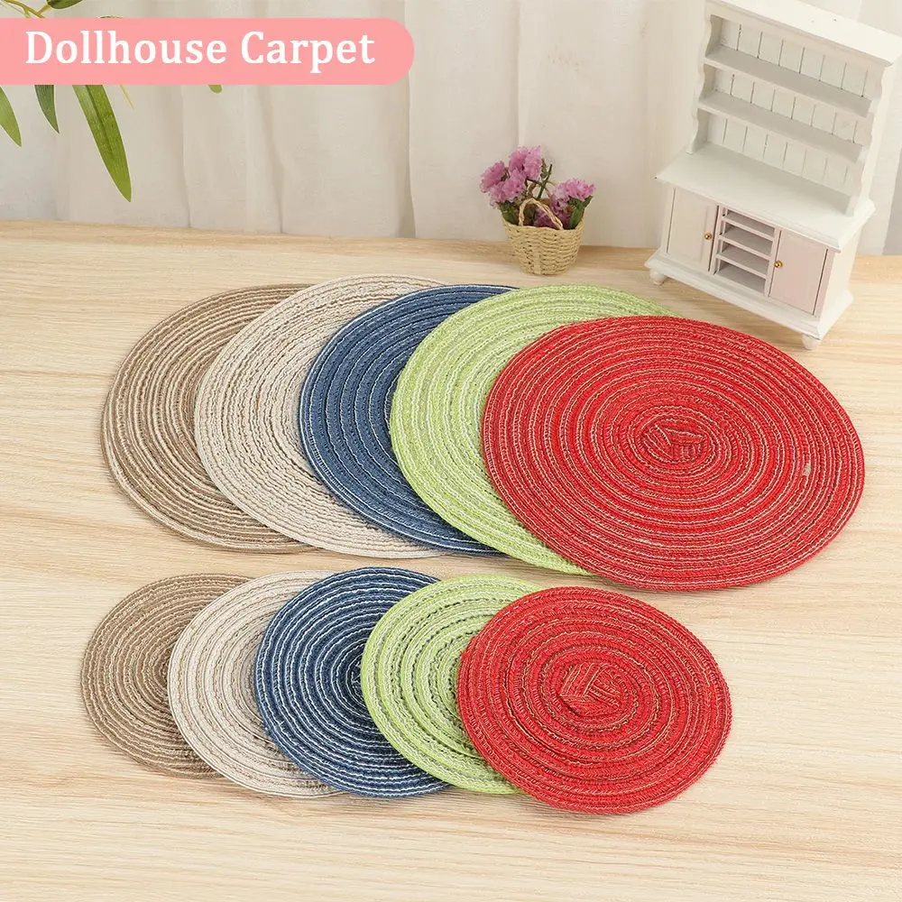 

Toy Mat Doll House Floor Covering Decoration Woven Hand Dollhouse Carpet Miniature Turkish Rugs 1:12 Scale