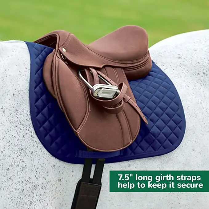 Classic English Horse Saddle Pad – Comfortable Non-Slip Polycotton Pad 5