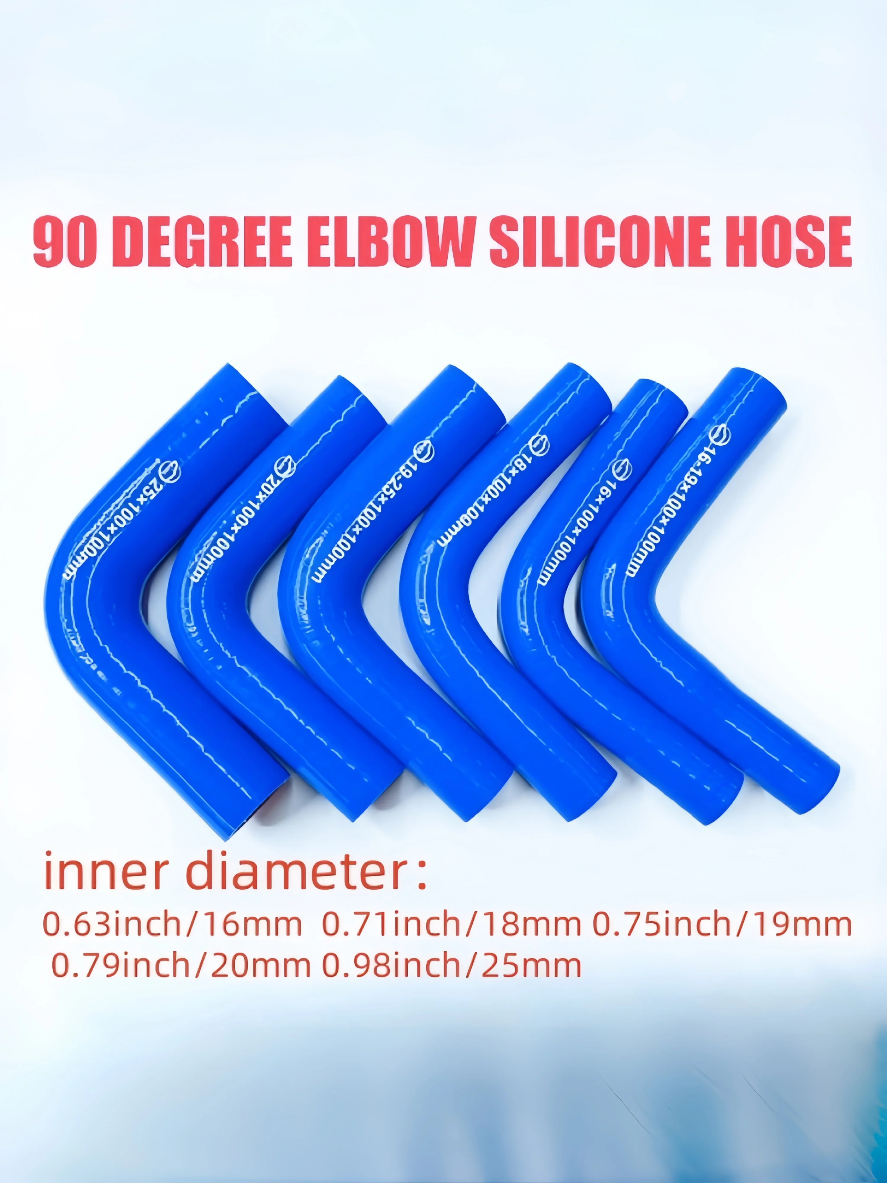 Durable Silicone Right-Angle Elbow Hose for Radiators, Heaters, and Water Pipes