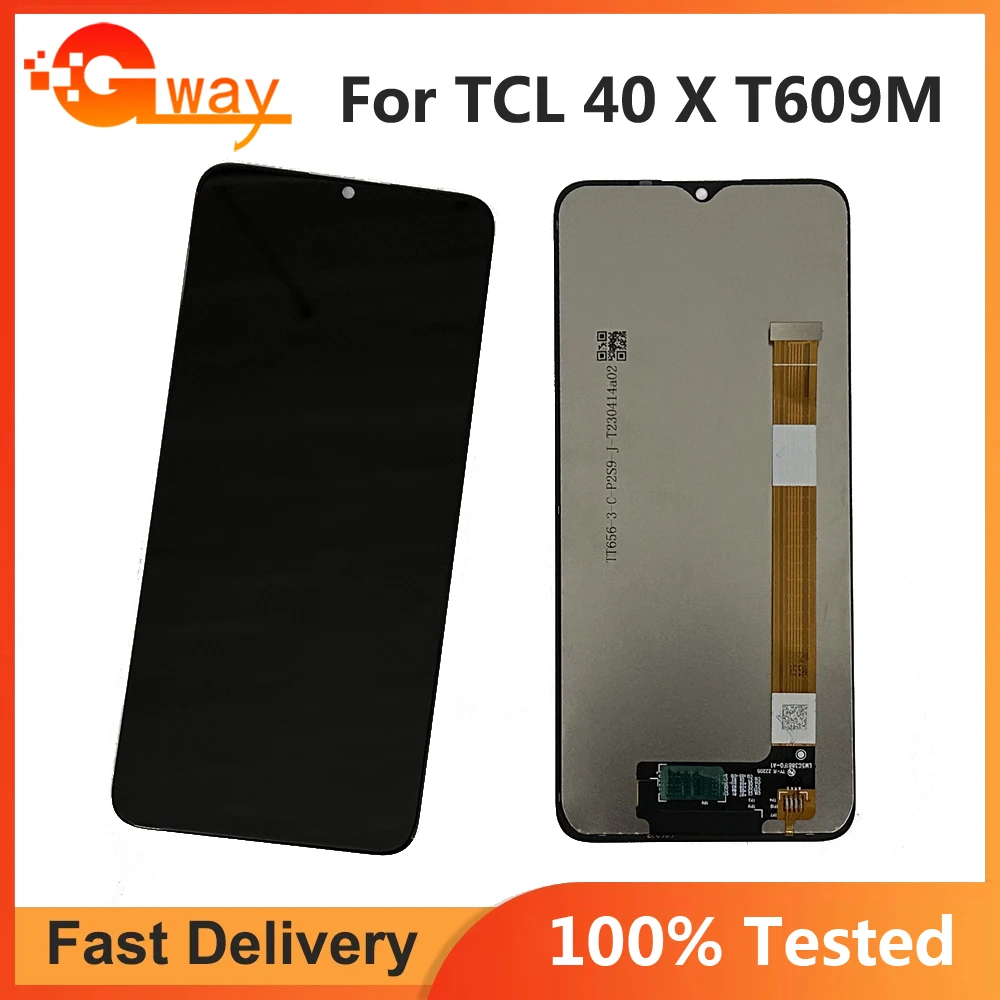 6.56 Inch Black For TCL 40 X 5G 40X T609M Full LCD Display Touch Screen Digitizer Assembly Panel Replacement parts