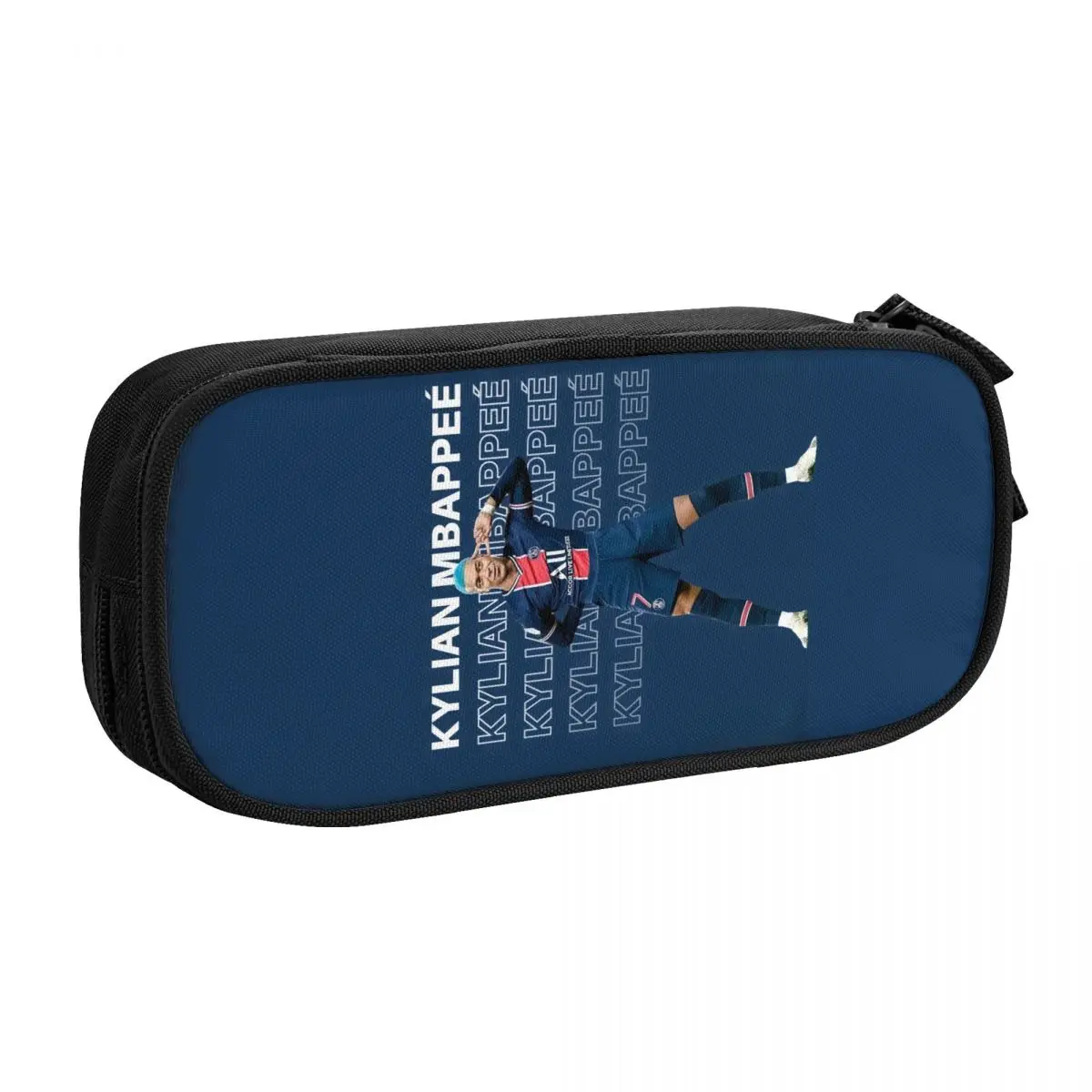 LWODANU Kawaii Soccer Sport Pattern Football Pencil Case personalizzato grande contenitore penna box borsa forniture (marrone