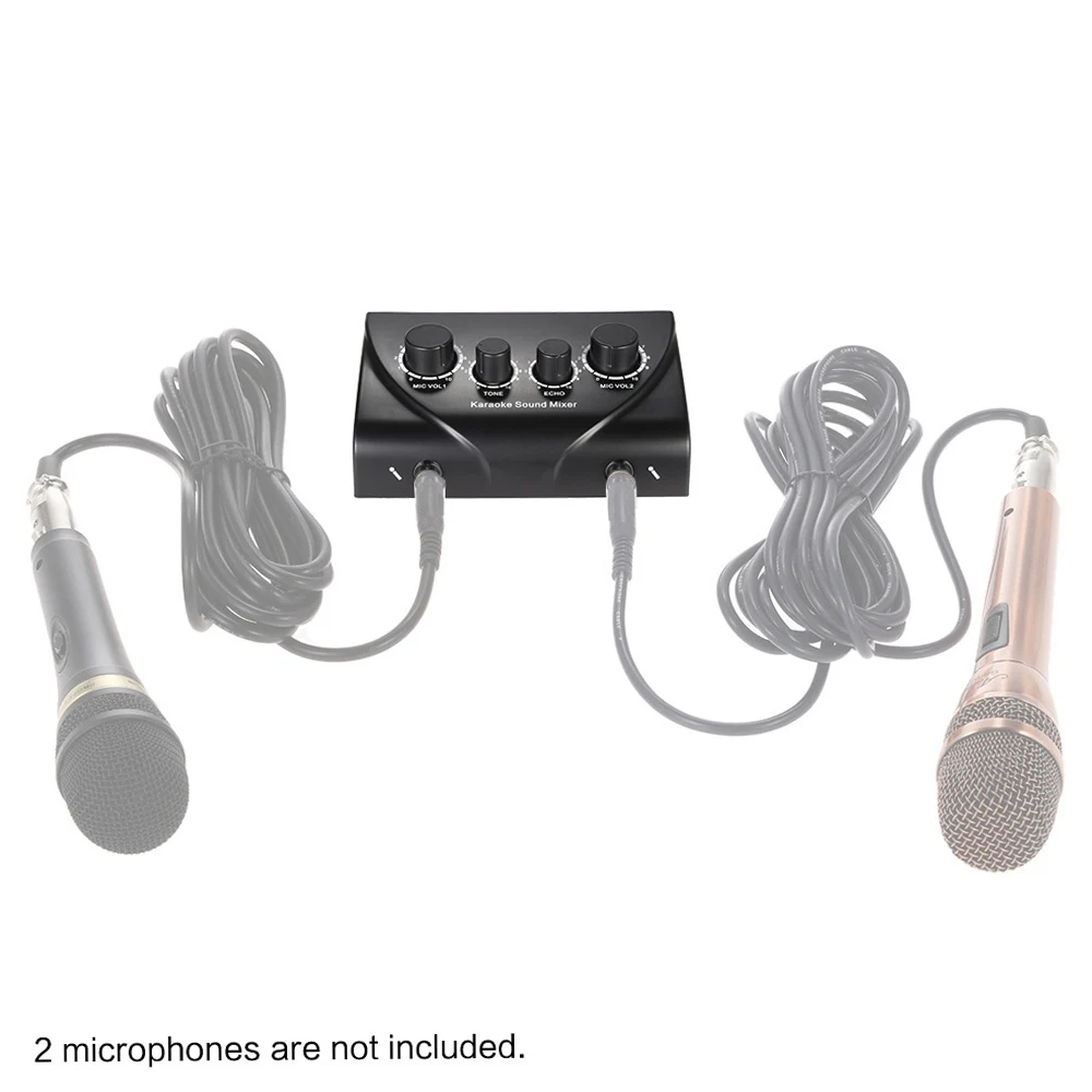 Tragbare Karaoke Sound Audio Stereo Echo Mixer Dual Mikrofon Eingänge Rca Kabel Power Adapter Für Tv Pc Smartphone Verstärker Sb7Aacb5B82Ca47F9Bead7Bae4925Dcaba