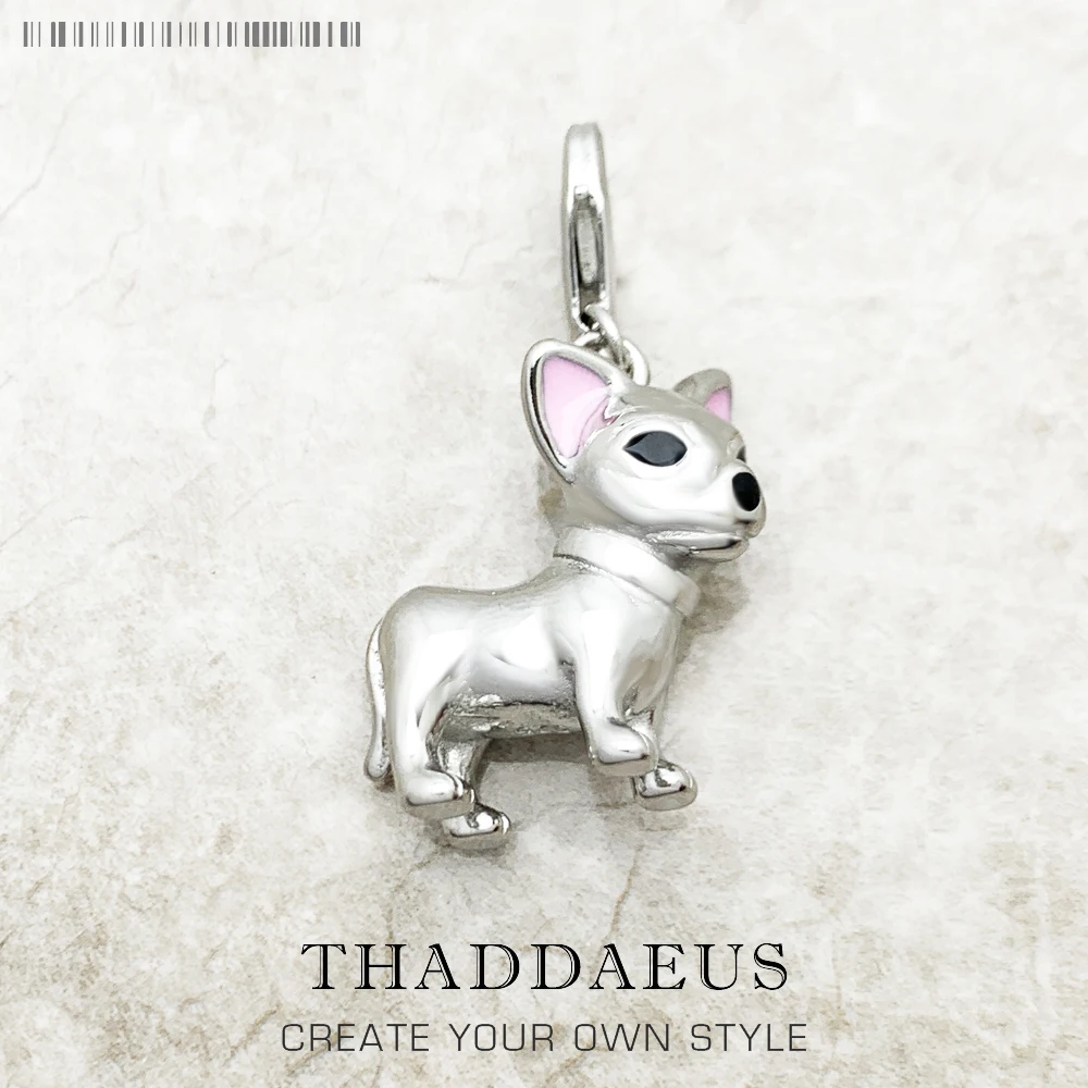 Charm Pendentif Chien Berger Argent Sterling 925 - Fermoir Mousqueton, Détails Réalistes - Bijou Personnalisé Animal