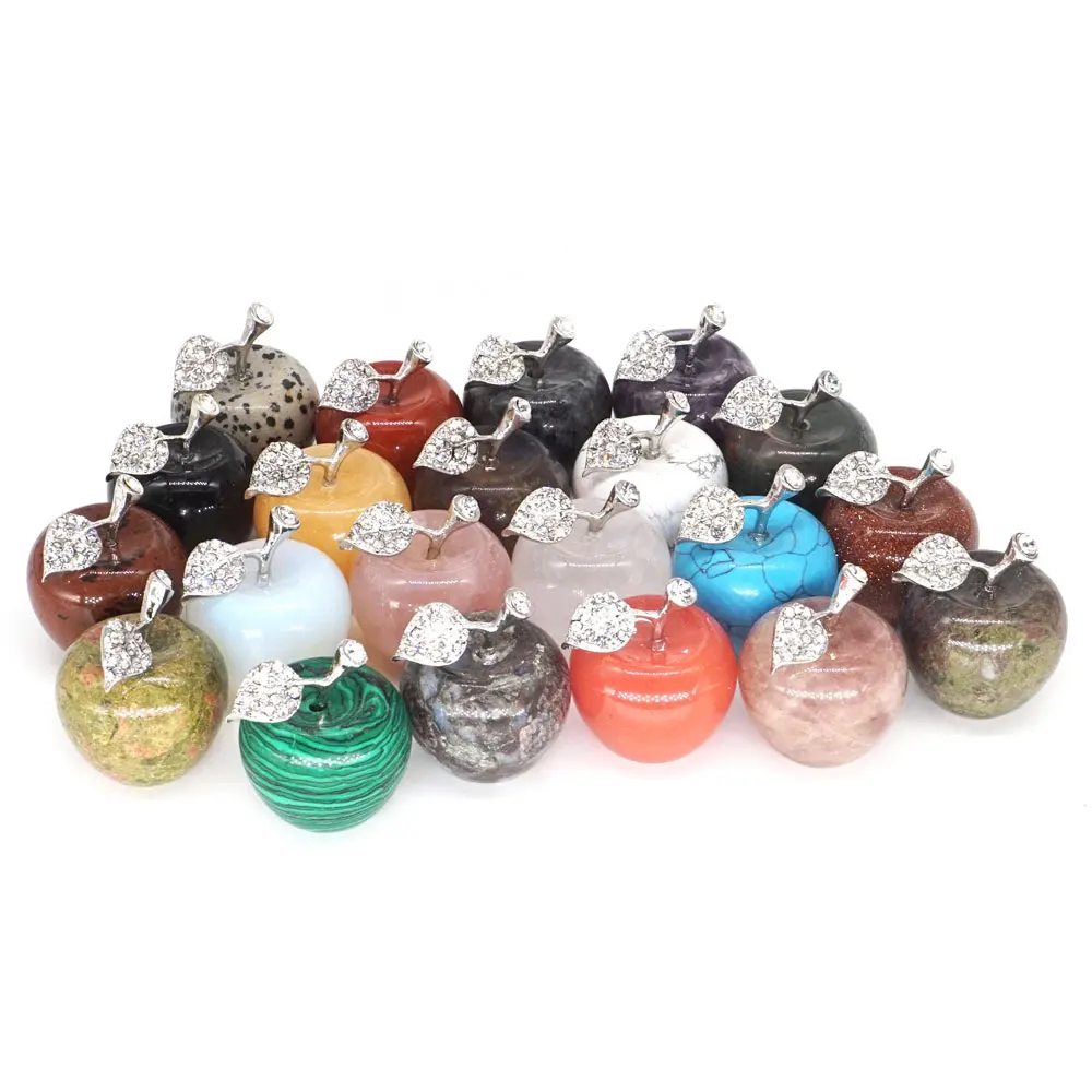 Apple Natural Stone Healing Crystal 30mm