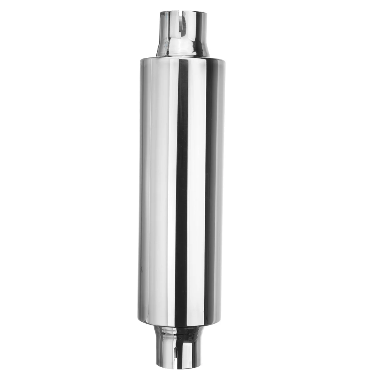 1X Universal 2" 50mm Car Resonator Exhaust Pipe Muffler Stainless Steel Muffler Tip Exhaust Tail Tube Silencer 16inch Long exhaust muffler tip exhaust pipe muffler