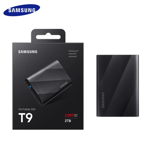 Samsung-Disque Dur Externe SSD Portable de Type C, PSSD T9, Capacité de 1  To, 2 To, 4 To, 2000 Mbumental, USB 3.2, Gen 2x2 - AliExpress