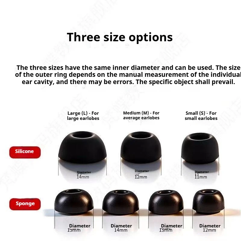 Premium Memory Foam Ear Tips - Soft, Anti-Slip Earbuds Replacement  Earplugs with Earphone Case