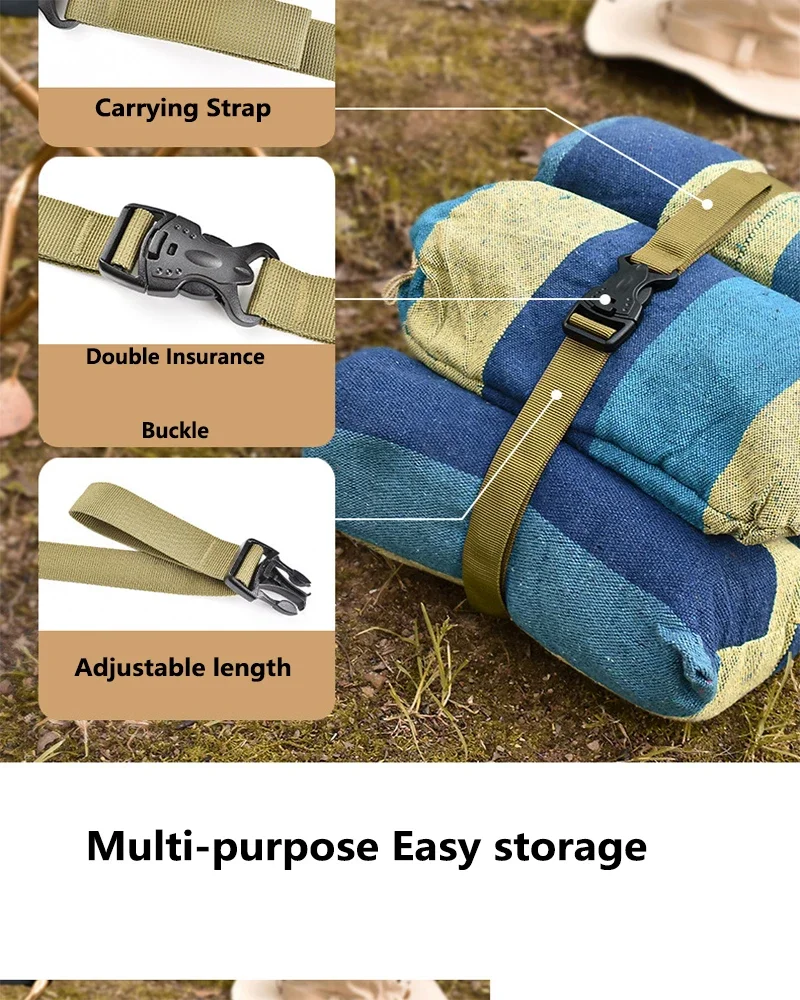 Description Picture 4 of item1PC Outdoor Gear Luggage Straps Buckle Type Rucksack Straps Tent Accessories Abrasion Resistant Strap Rope Fixing Ties