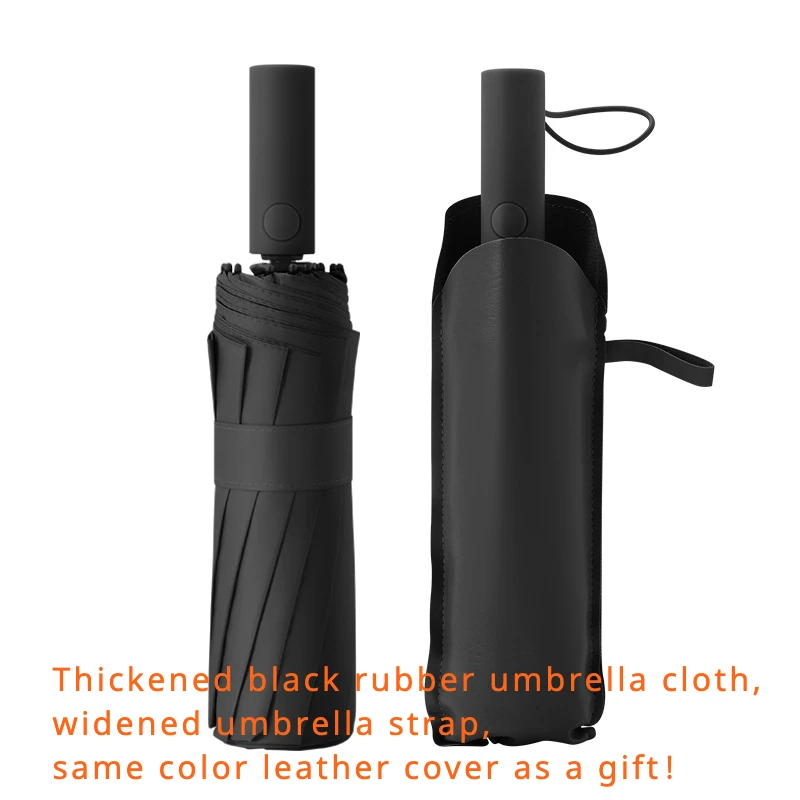 Business Fully Automatic Fold Umbrella for Men, 60 Bone Windproof Strong, Sunshade Anti UV, Sun and Rain Umbrellas Women Parasol