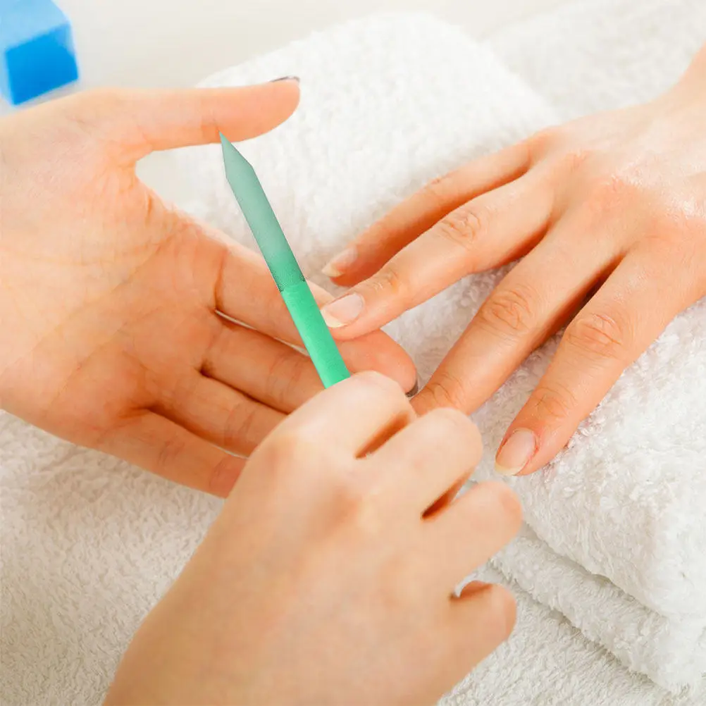 2Pcs 나노 유리 네일 파일 버퍼 홈 여행용 손톱 쉐이퍼 폴리셔 매니큐어 크리스탈 네일 케어 도구