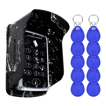5YOA 125KHz RFID Access Control Keypad EM Card Reader Door Access Control System Door Lock Opener Keyboard System 1