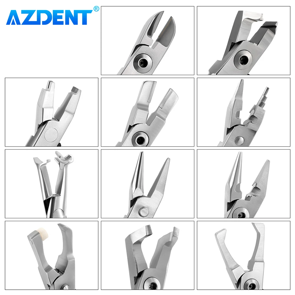 Azdent歯科矯正プライヤー、歯科技工所鉗子、フィラメント、遠位