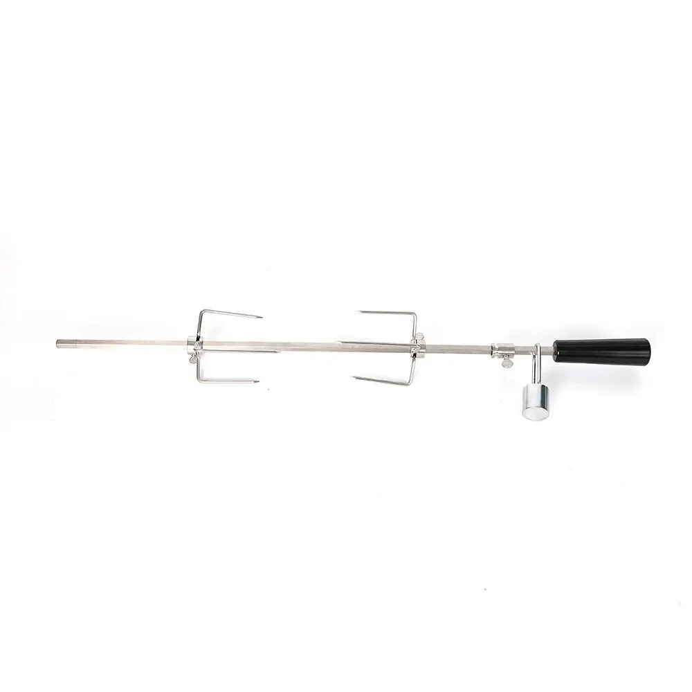 

52.5" Electric Rotisserie BBQ Grill Roaster Spit Rod Camping Chicken Motor Rod