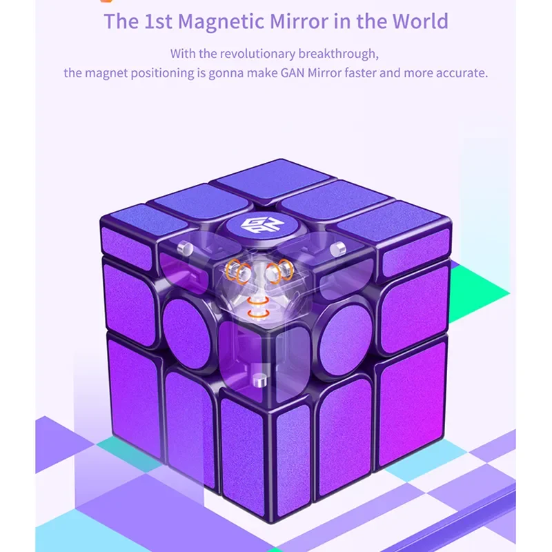 Speed Cube GAN Mirror M UV Magnetic Magic Stickerless Professional Fidget Toys GAN MIRROR M Cubo Magico Puzzle
