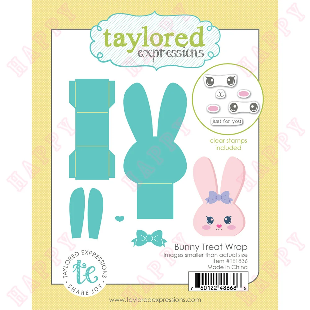 

Metal Cutting Dies Stamps Bunny Treat Wrap Easter Diy Scrapbook Envelope Diary Album Paper Decorative Craft Embossing Template