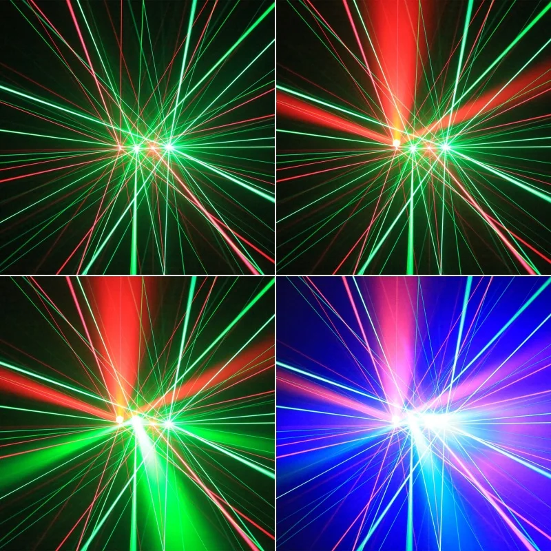 Four Head Full Color Beam Moving Head Light LED 150W RGBW DMX Controller Stage L