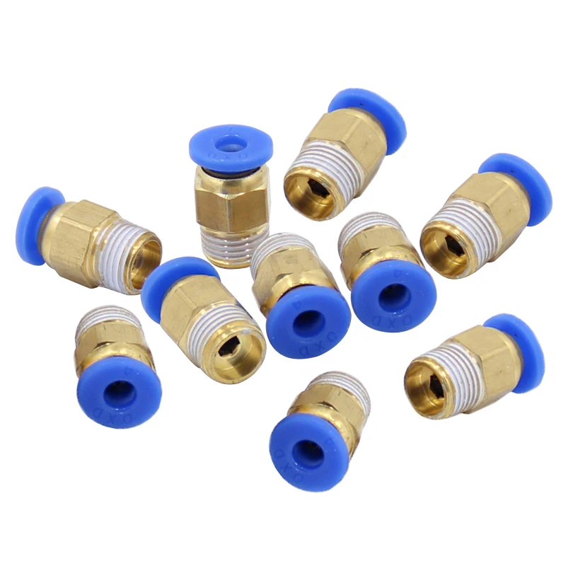 3D Printer Parts 5/10 Pcs Pneumatic Connectors PC4-01 1.75mm PC6-01 3.0mm PTFE Tube Coupler J-head Fittings For V5 V6 Hotend