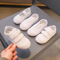 Kids Shoes For Boys Girls White Children's Casual Flats Canvas Shoes Dance Performance Sports White Sneakers for School CSH1347