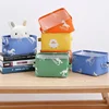 Desktop Storage Box Household Cosmetics Snack Books Sundries Drawer Storage Organizer Box Dormitory Fabric Storage Basket 2