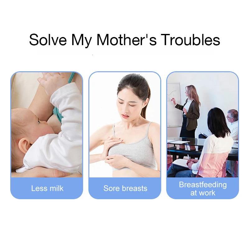 Electric Breast Pump MAMIJOY 1200mA Portable Wearable Hands-Free Wireless Automatic Milker BPA Free
