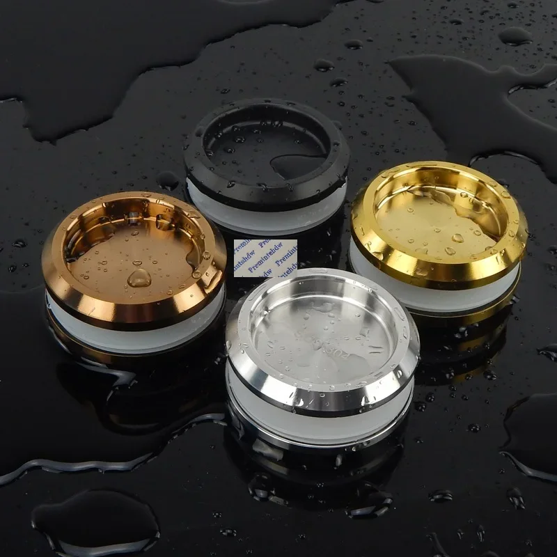 304 Stainless Steel Sliding Glass Door Back To Back Round Finger Knob Pull Shower Enclosure Bathroom Shiny Matte Black Rose Gold