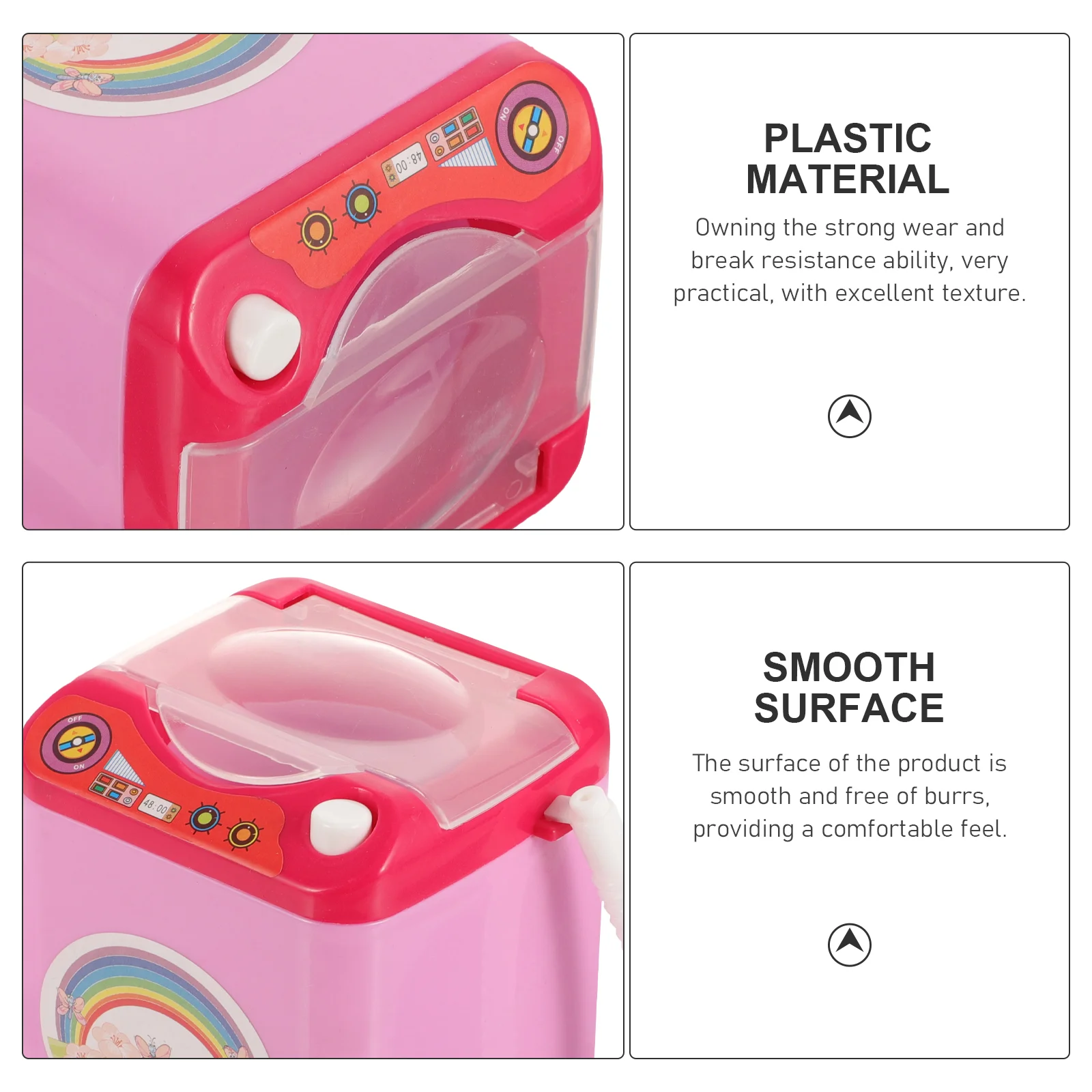 Toy Washing Machine Toys Educational Plaything Girl Mini Plastic Playing Child Simulated Kids 2