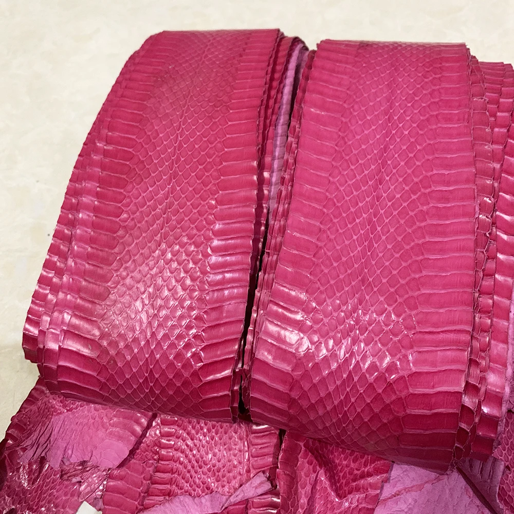 Leather Material Original color patterned Genuine Snake For DIY Handmade Watch strap Small