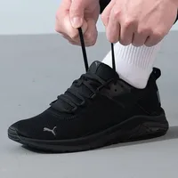PUMA confortables et légers, en tissu mesh, chaussures de course basses, identiques pour hommes et femmes, noir 380435-01 2