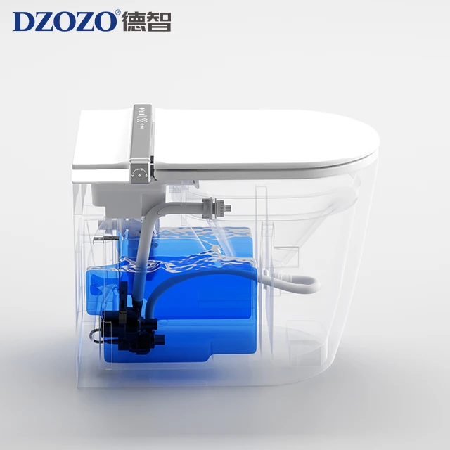S006 Automatic Flush Light Sensor Remote Control Heated Intelligent Smart Toilet with Warm Seat