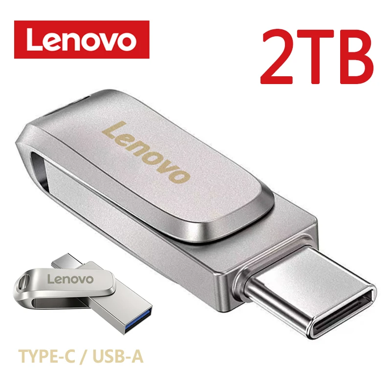 Lenovo Portable 2TB USB 3.1 TypeC OTG Flash Drive only 7.92