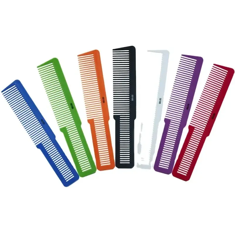 Plastic Detangling Anti Static Cutting Comb Carbon Fiber Hairdressing Combs