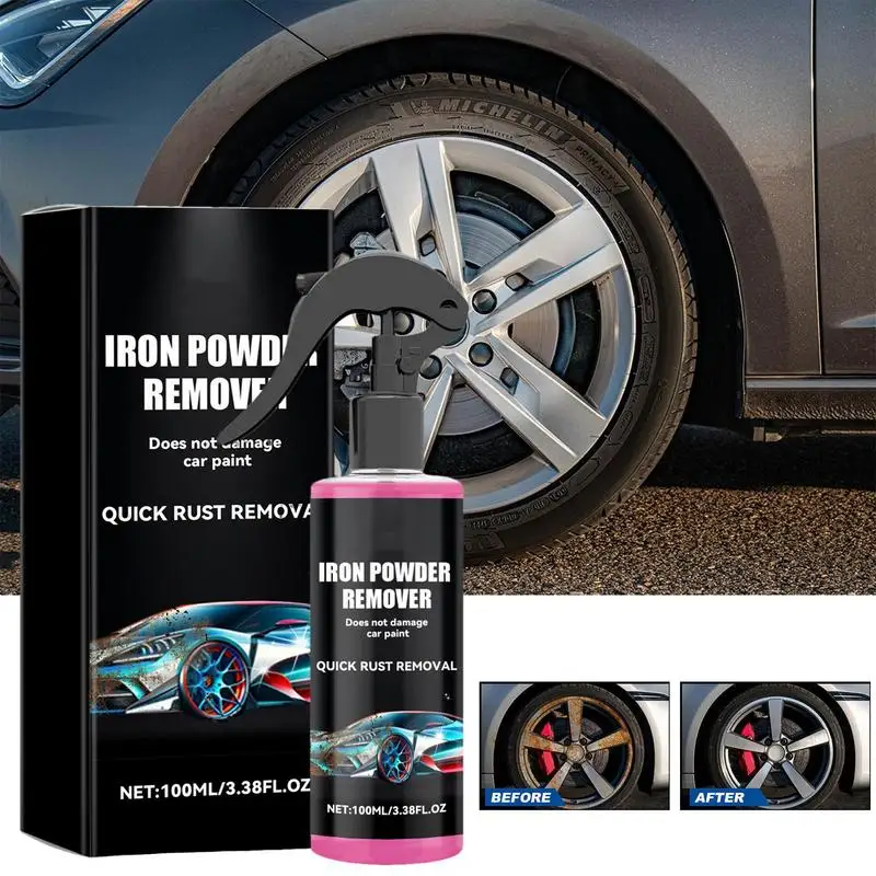 Parts Maintenance Agent Rust Spray 100ML Car Rust Cleaning Spray With Sponge And Towel For Cars Metal Components127/200