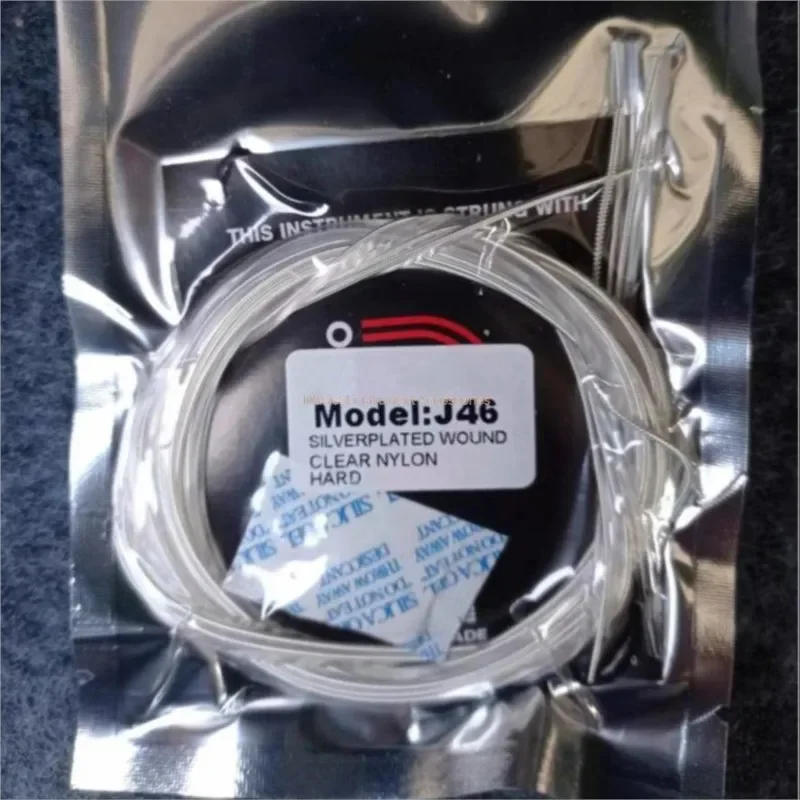Guitar Strings EJ46 Classical Nylon Guitar Strings Silver Plated Wound Nylon Core Hard Tension Rich In Tone Music Lovers' First Choice
