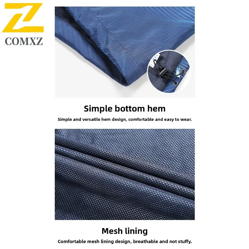 COMXZ Hooded Classic High Quality Jacket Men Outdoor Climbing Long Lasting Motorcycle Coat Urban Street Lightweight Autumn Coat