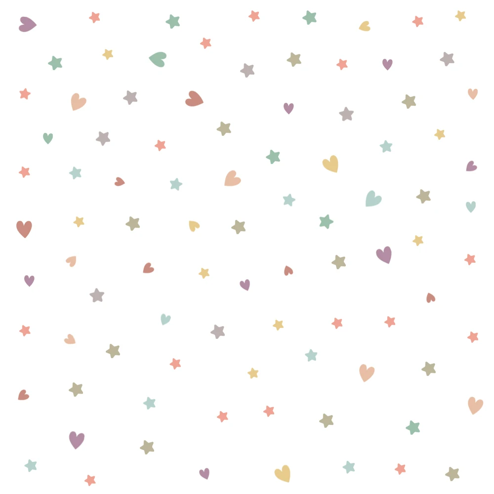 Small Fresh color DIY Wall Stickers for Display Cabinet Window Refrigerator Tile Glass Decor Art Removable Hearts Stars Decals wall stickers window stickers