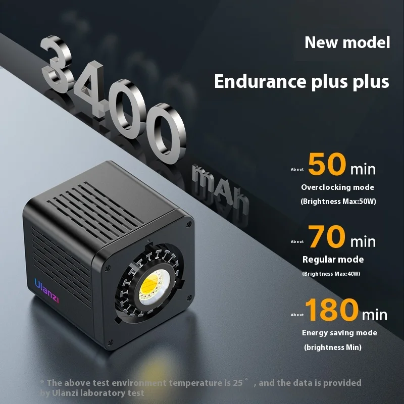 Ulanzi L023 40W Pro Video Light Custom Bi-Color Mini Bowens Mount COB Light with 2500-6500K 3400mAh for Photography Livestream 3