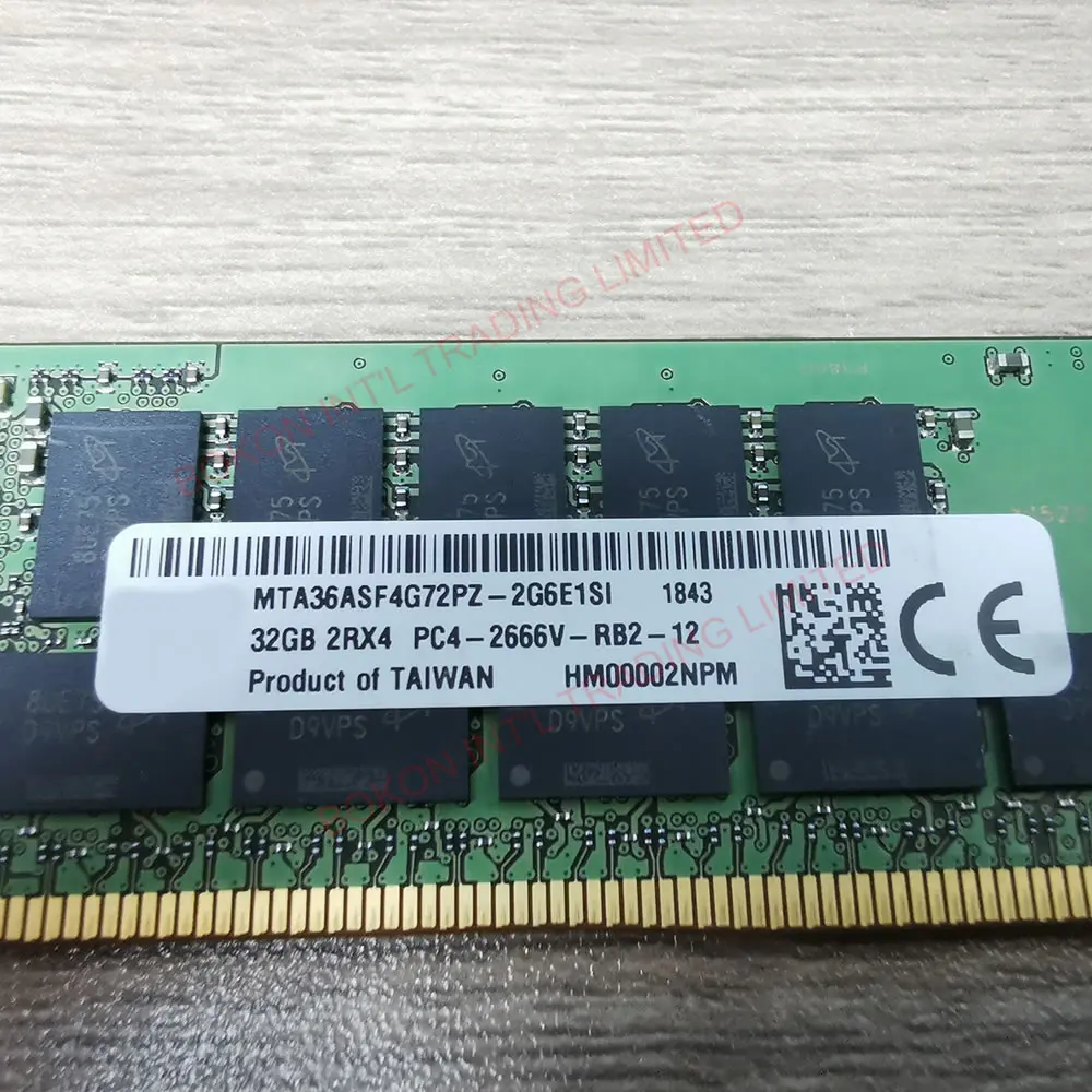 32GB 2666MHz 2Rx4 PC4-2666V-RB2-12 equivalent frequency